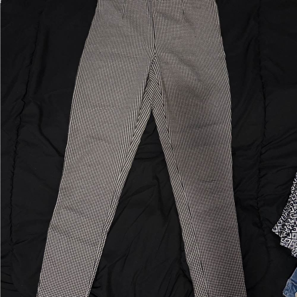 Calvin Klein Black and White Patterned Pants